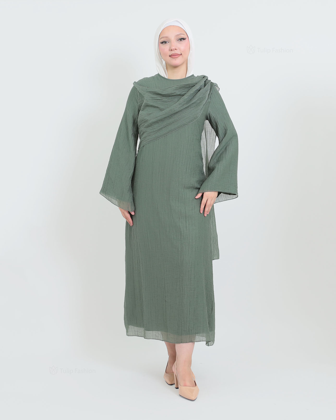 Maxi Dress - Green - 12