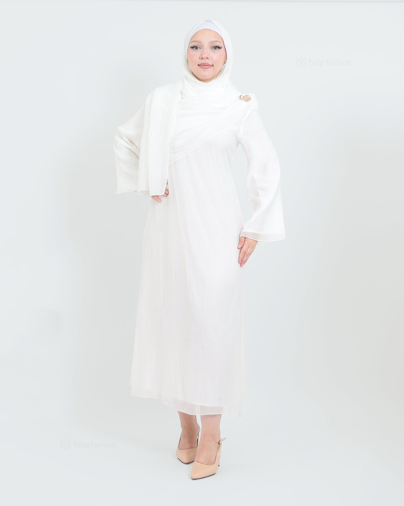 Maxi dress - White - 5