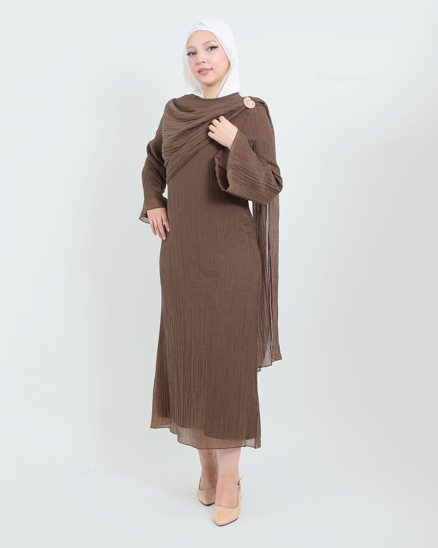 Maxi dress - Brown - 3