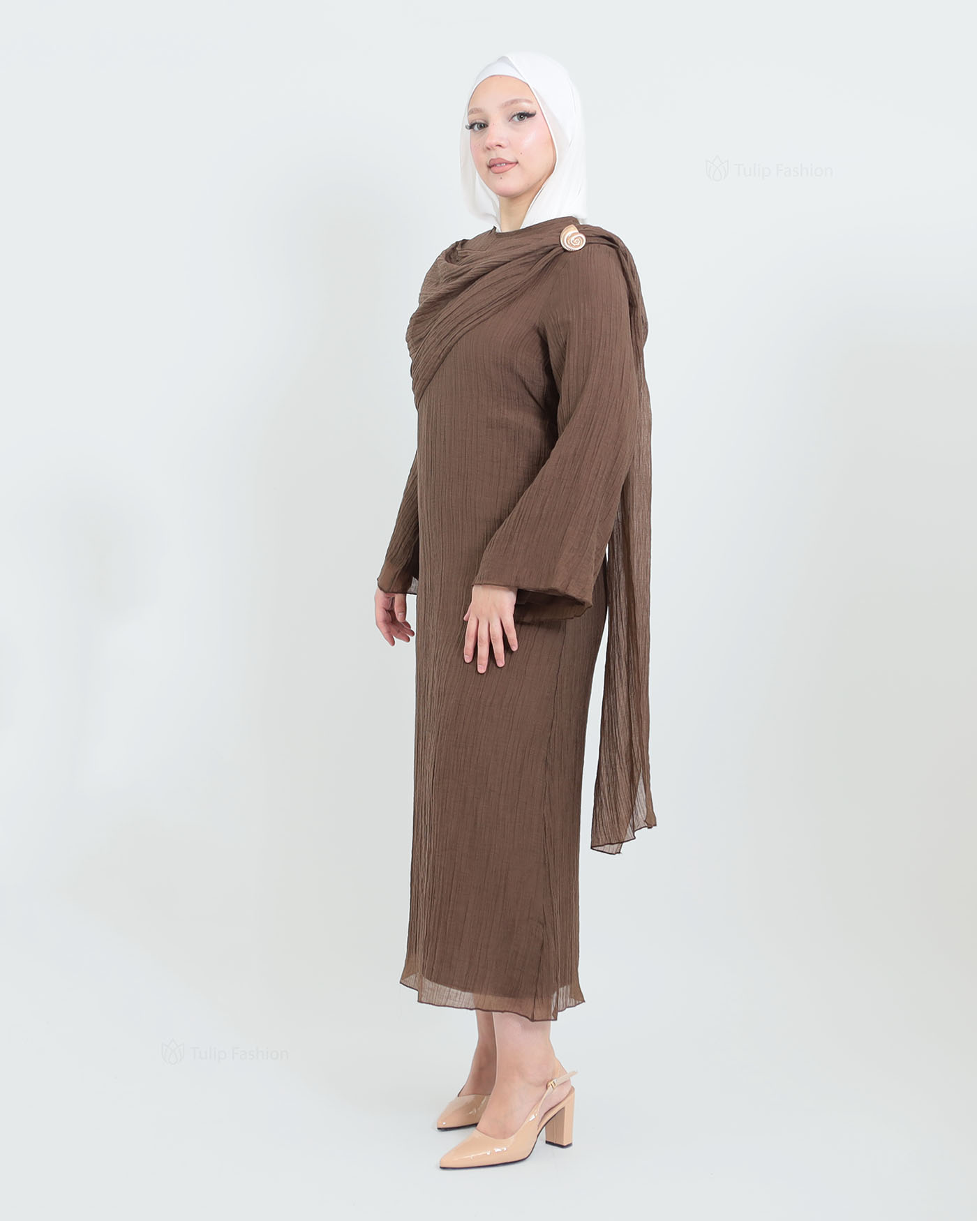 Maxi dress - Brown - 4