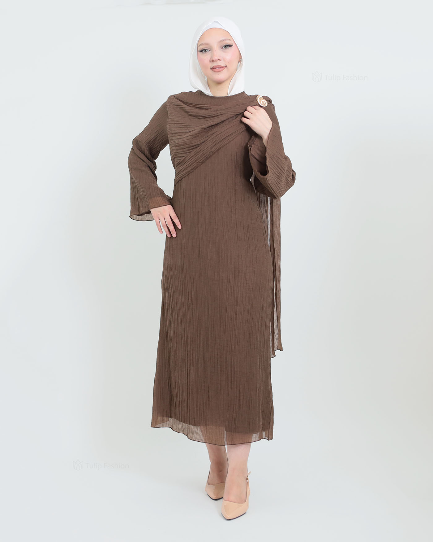 Maxi dress - Brown - 2