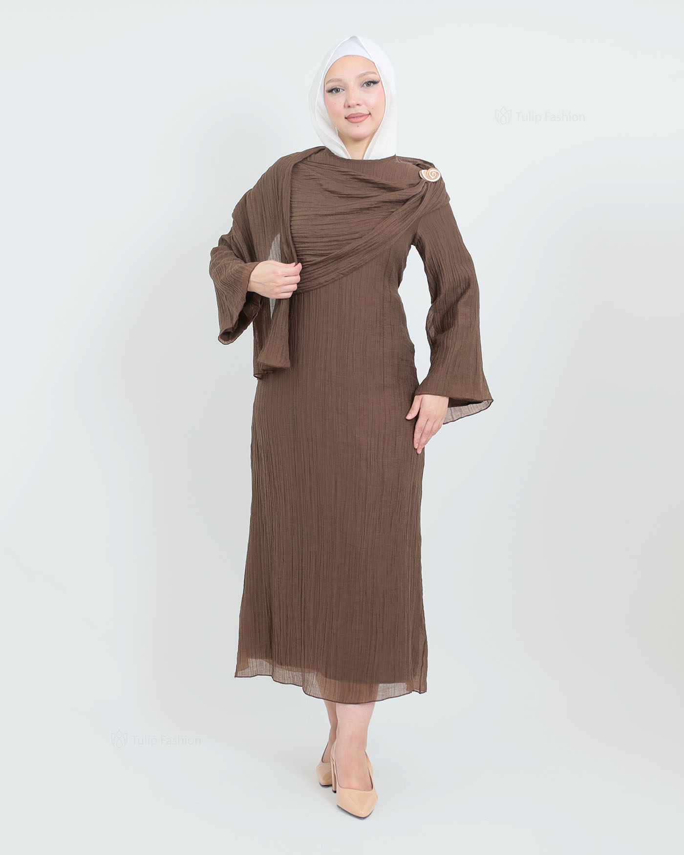 Maxi dress - Brown - 6