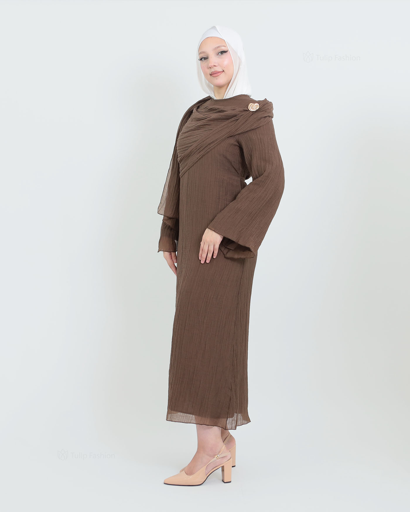 Maxi dress - Brown - 8