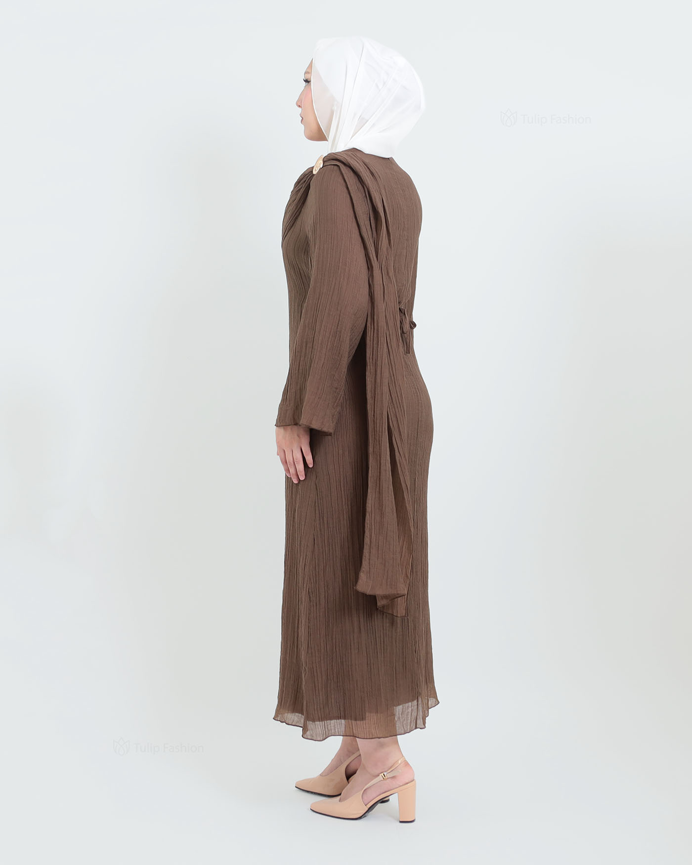 Maxi dress - Brown - 5