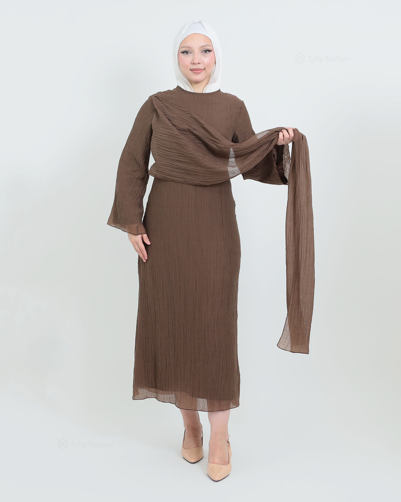 Maxi dress - Brown - 10
