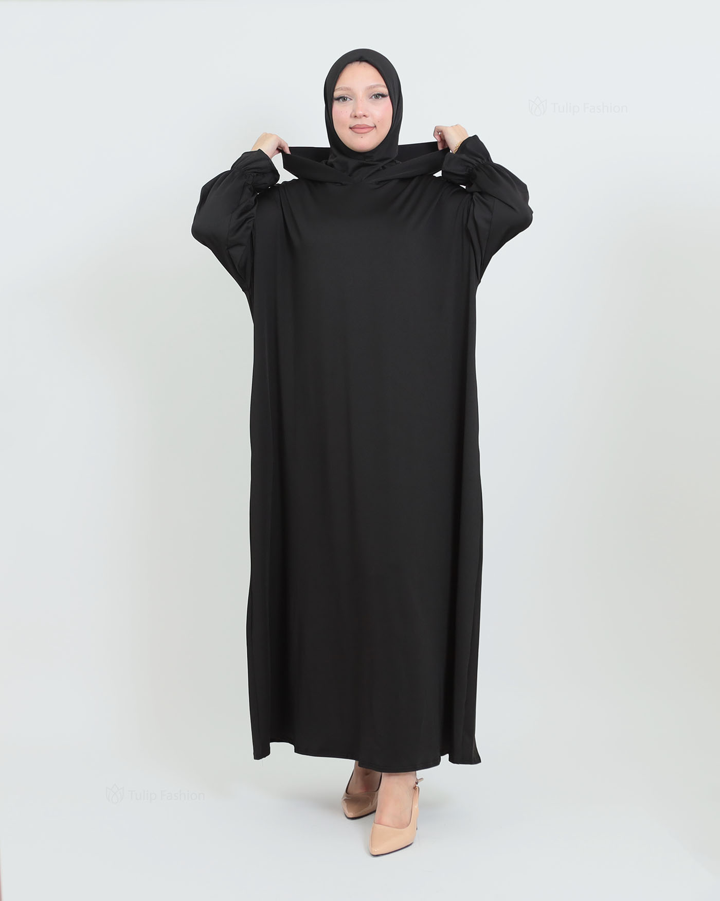 Prayer Clothes with Hoodie - Black - 6