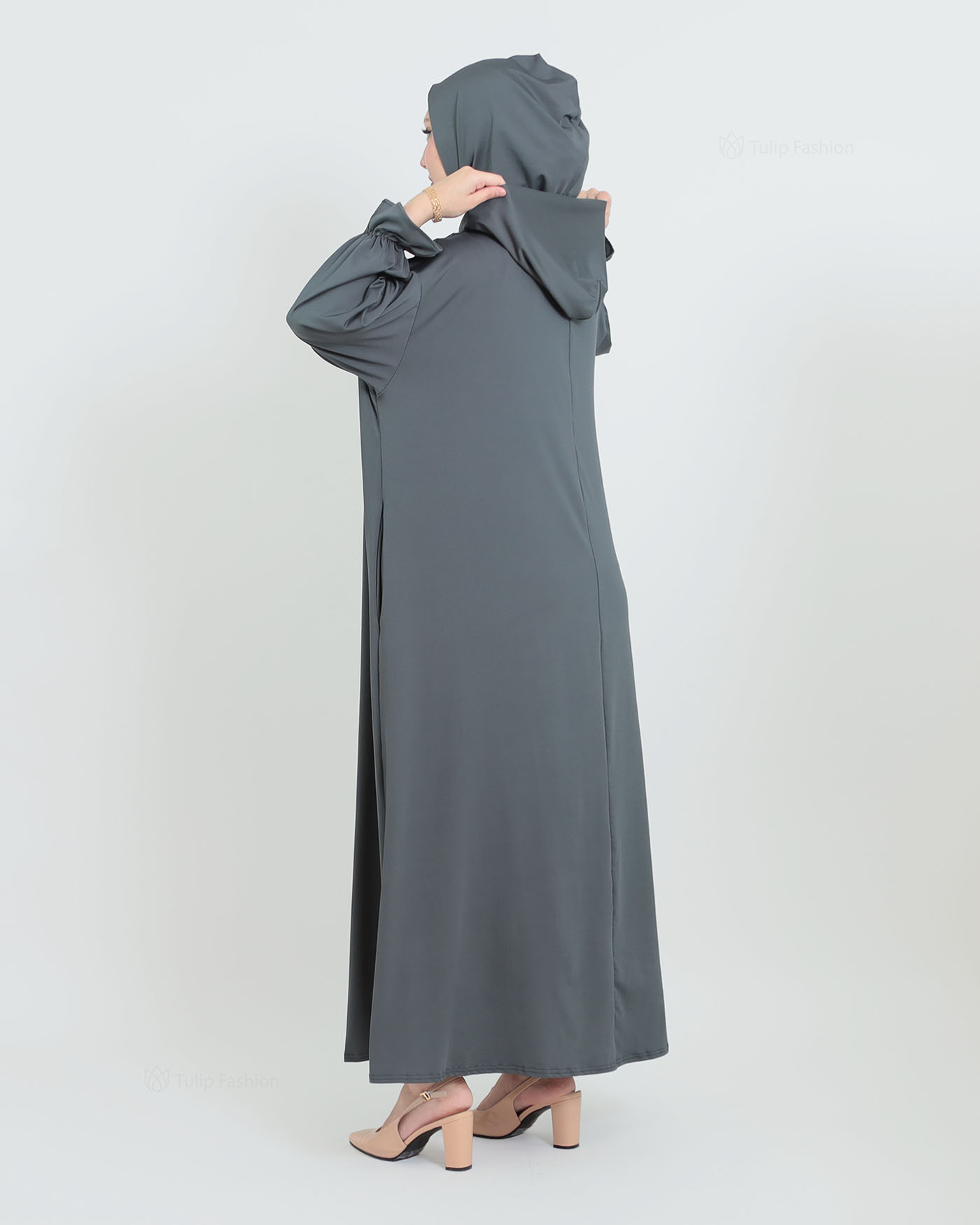 Prayer Clothes with Hoodie - Dark Gray - 6