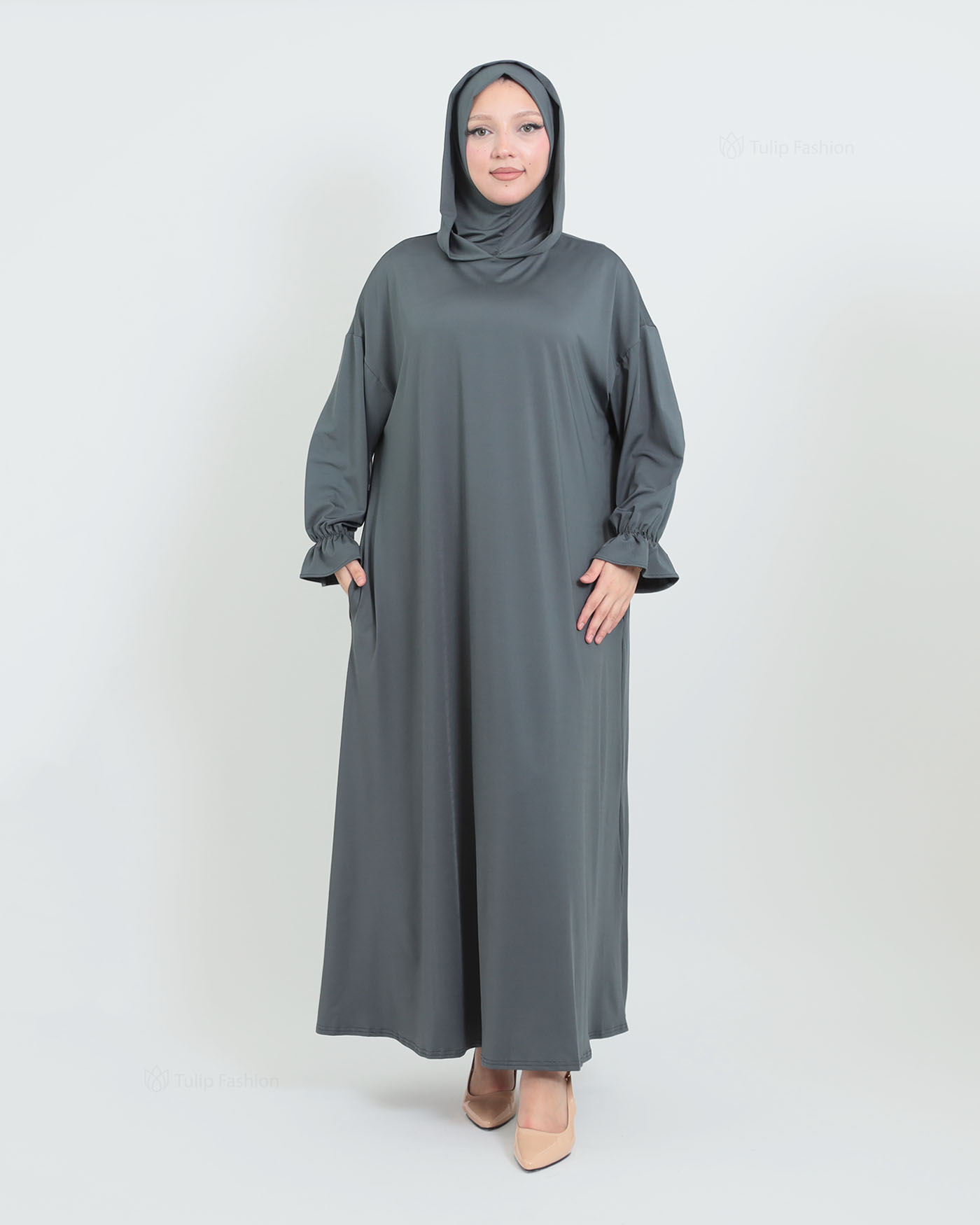 Prayer Clothes with Hoodie - Dark Gray - 8
