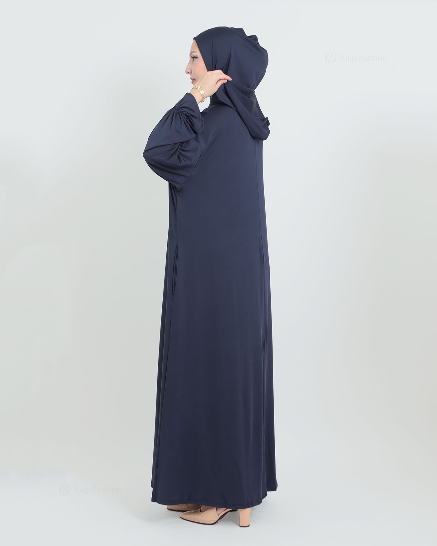 Prayer Clothes with Hoodie - Midnight Blue - 9