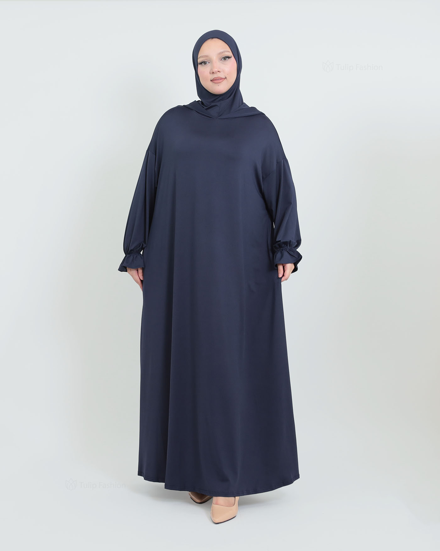 Prayer Clothes with Hoodie - Midnight Blue - 5