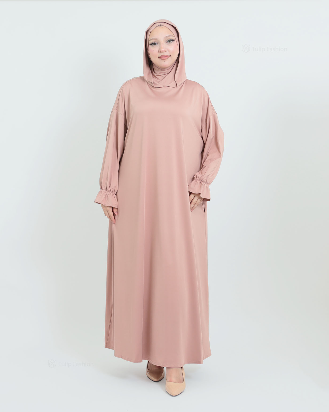 Prayer Clothes with Hoodie - Beige