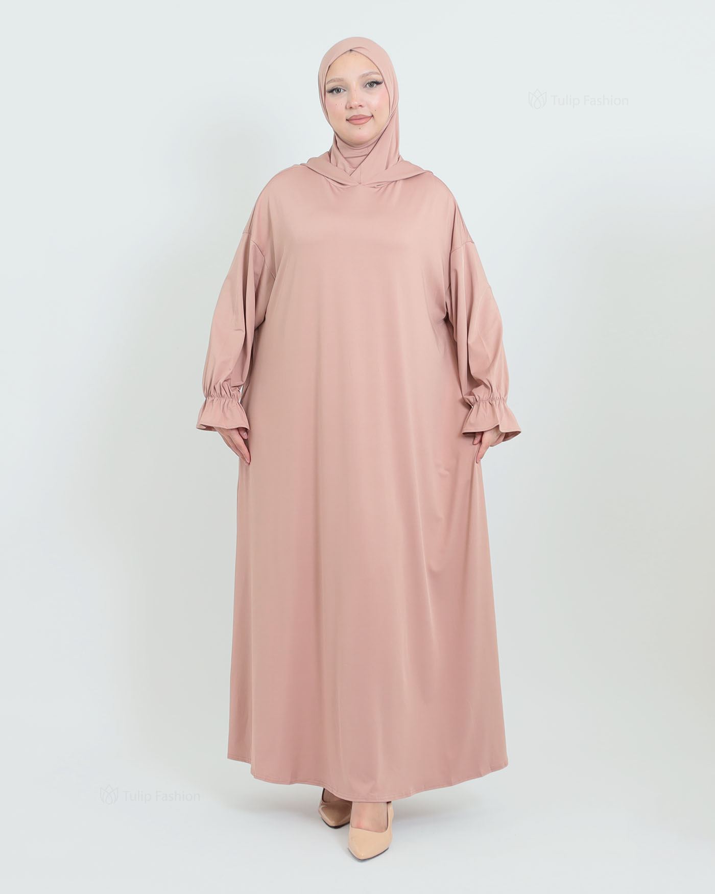 Prayer Clothes with Hoodie - Beige - 6