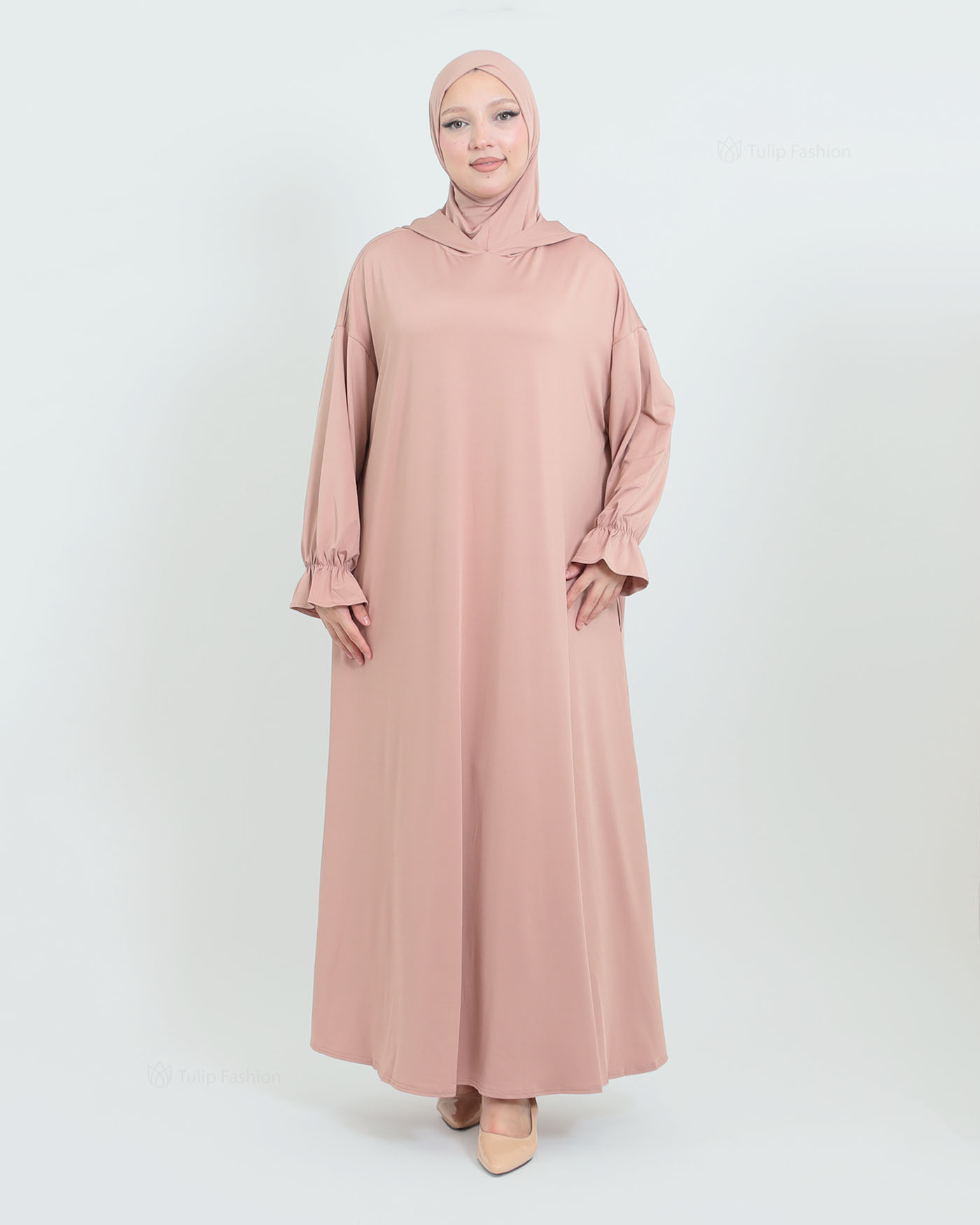 Prayer Clothes with Hoodie - Beige - 3