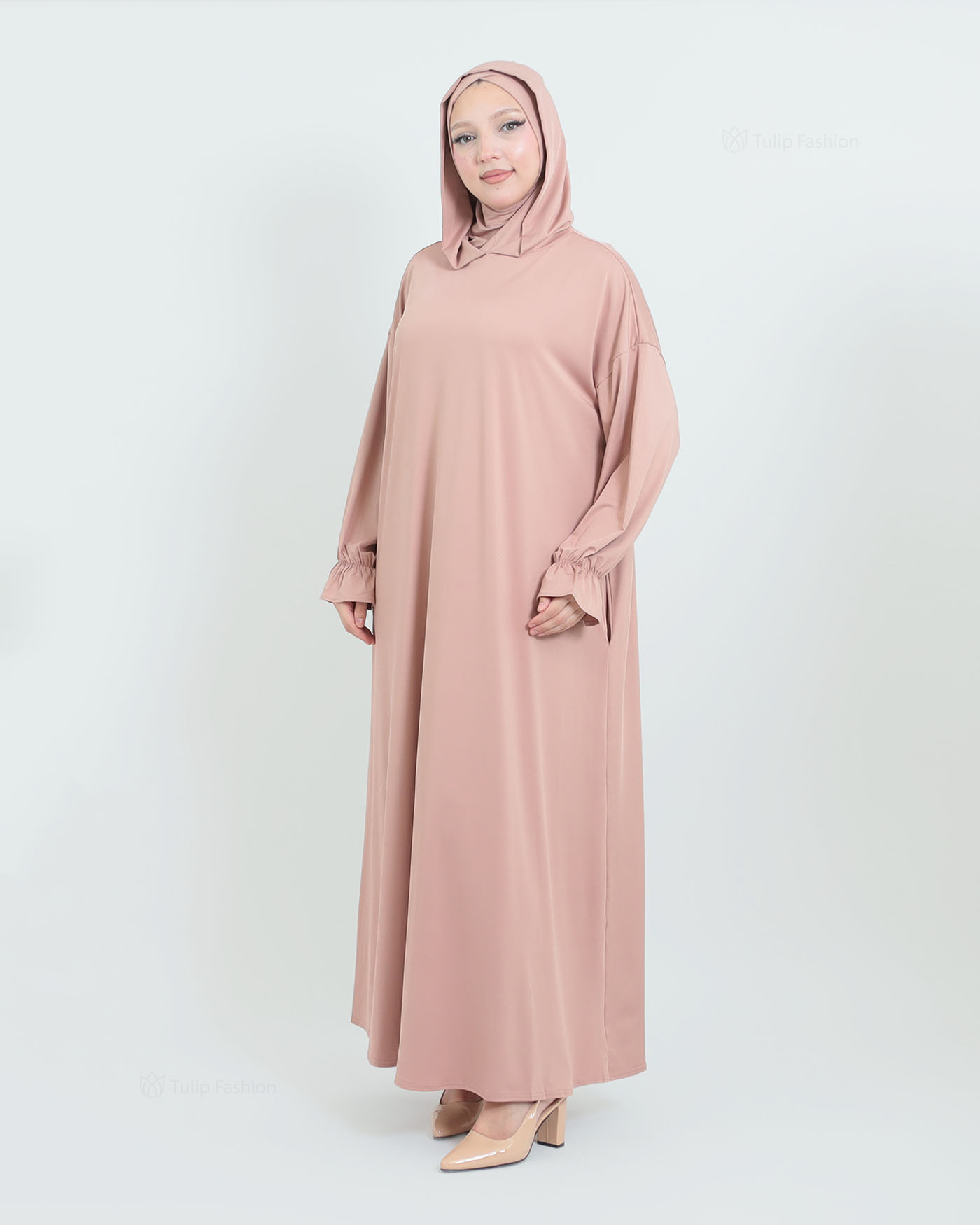 Prayer Clothes with Hoodie - Beige - 2