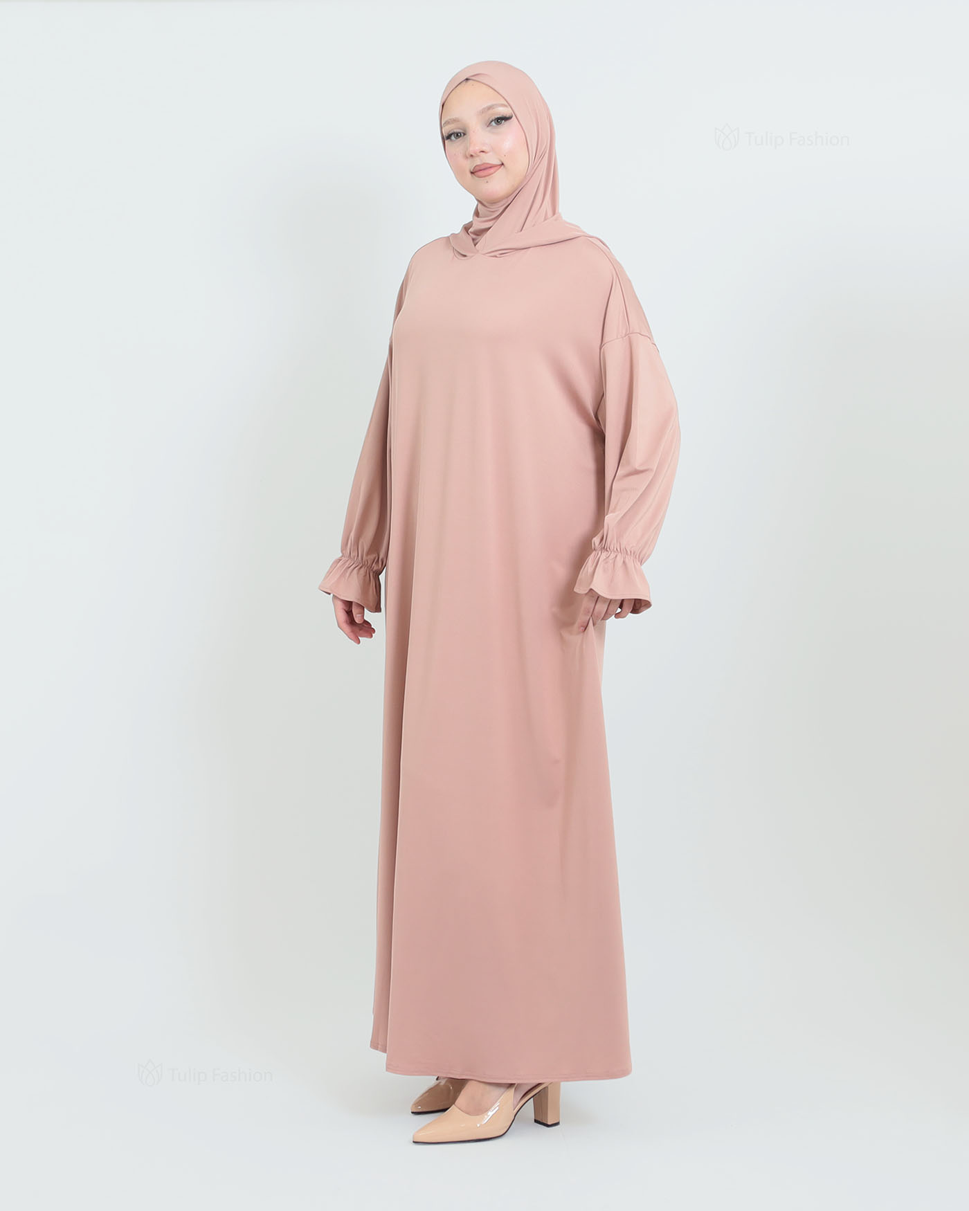 Prayer Clothes with Hoodie - Beige - 7