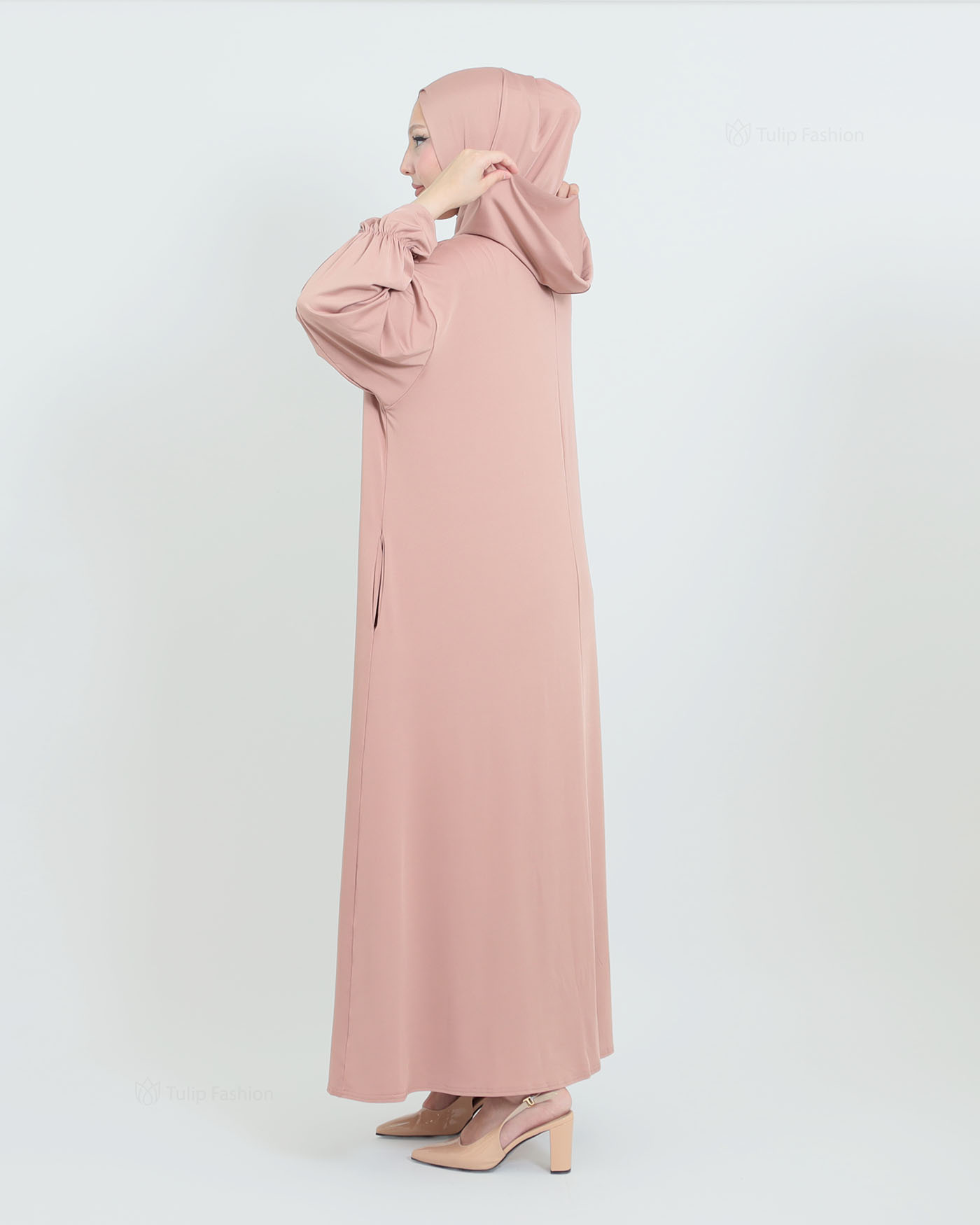 Prayer Clothes with Hoodie - Beige - 8