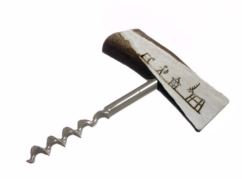 Korkenziehersäge Horn mit großem Motiv