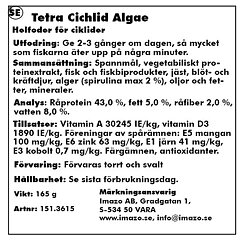Tetra - Cichlid Algae 500ml 