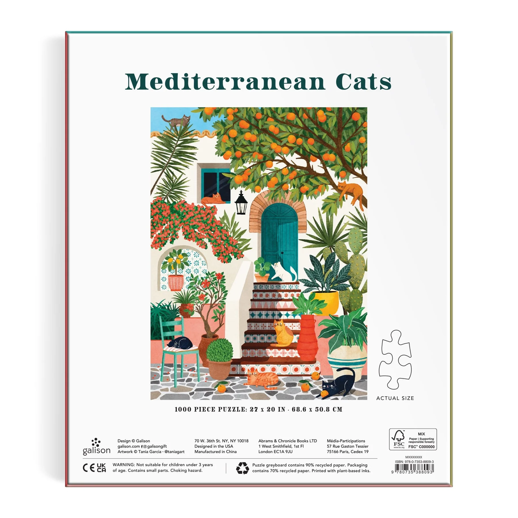 Mediterranean Cats 1000 Piece Puzzle - 6