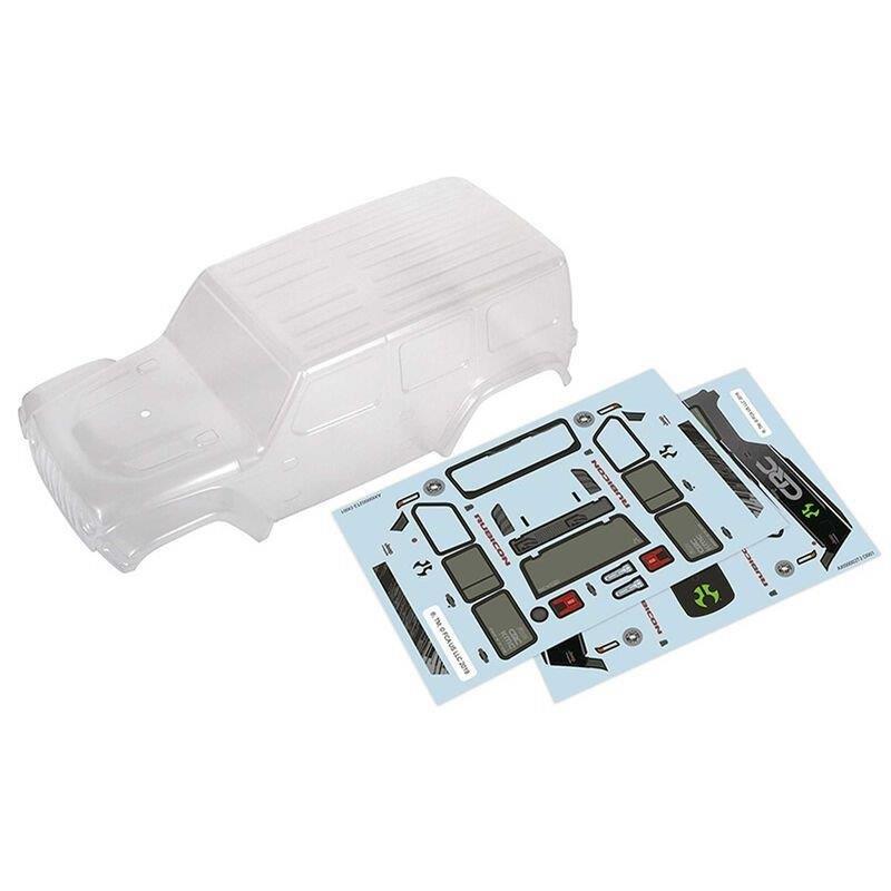 AXIAL Clear Body, Precut: SCX24 Jeep Wrangler JLU