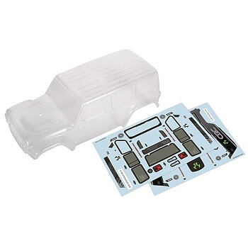 AXIAL Clear Body, Precut: SCX24 Jeep Wrangler JLU