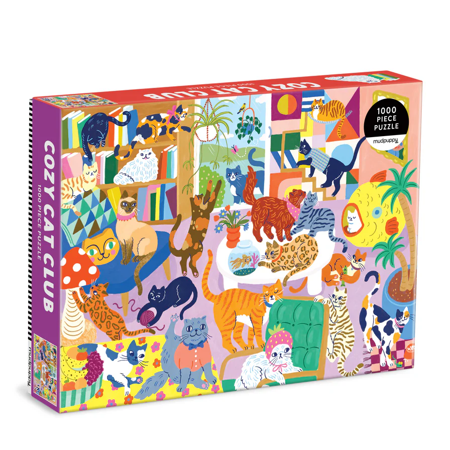 Cozy Cat Club 1000 Piece Family Puzzle 