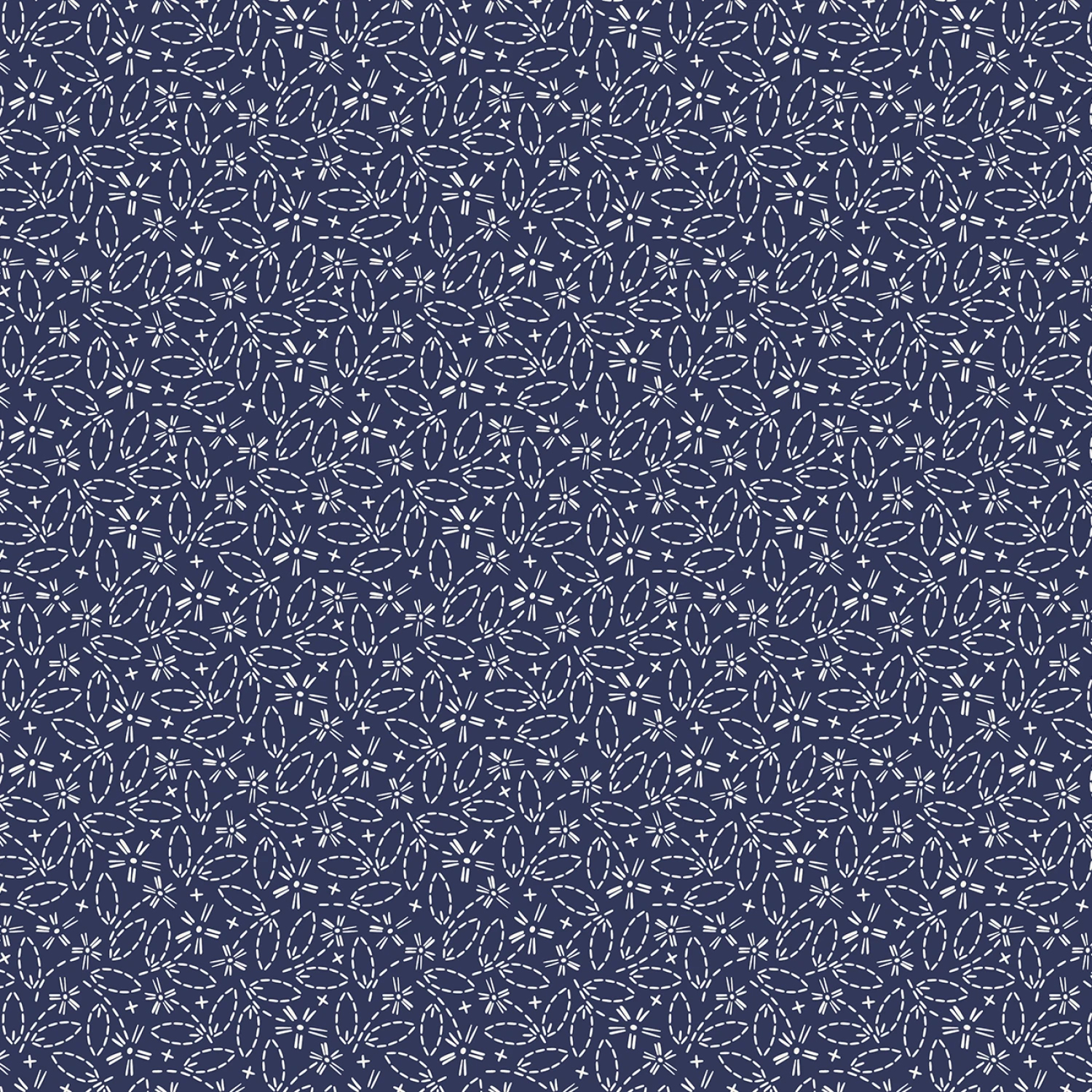 Tyg: Sashiko Meadow