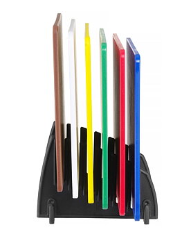 Cutting board HACCP - 6-pack with stand
