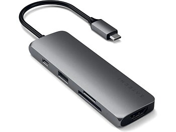 Satechi Aluminum Multiport Pro USB-C Adapter USB-C Dockingstation