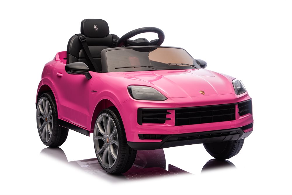 Porsche Cayenne Elbil för barn Rosa - 3