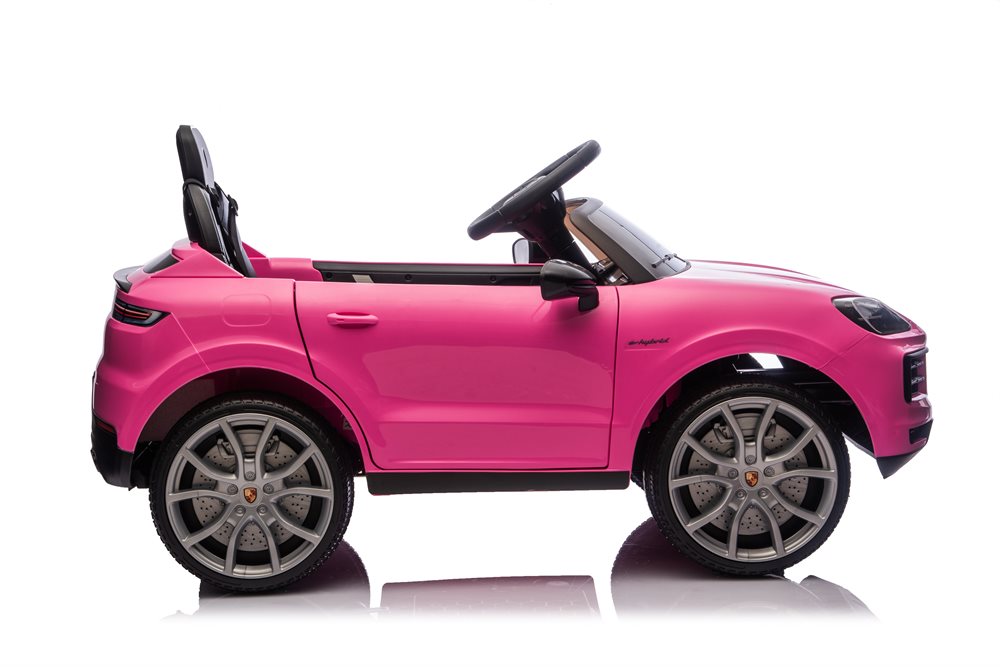Porsche Cayenne Elbil för barn Rosa - 4