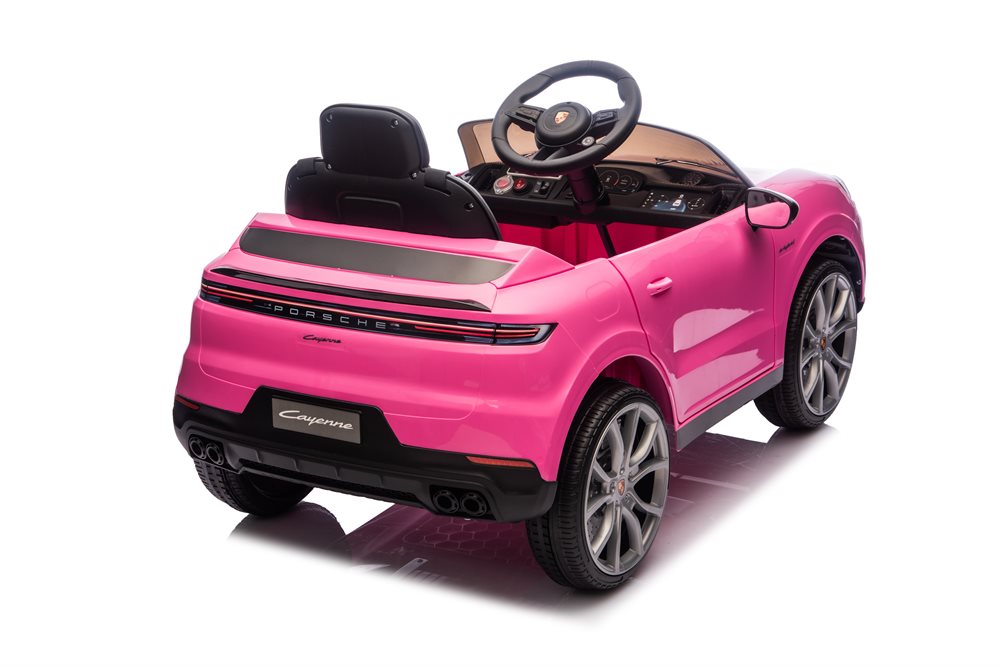 Porsche Cayenne Elbil för barn Rosa - 5