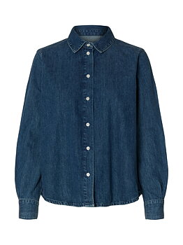  SLFBEA NOA LS REGULAR SHIRT Medium Blue Denim