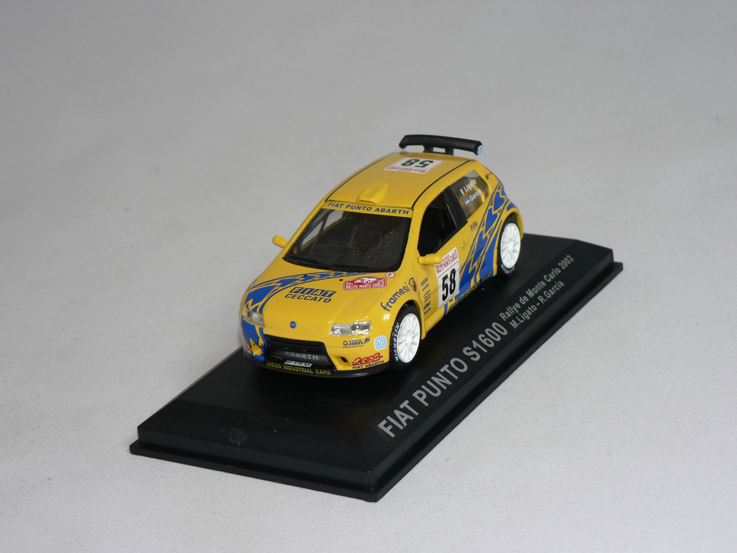 Fiat Punto S 1600  #58   2003  1:43   Champion Rally Cars