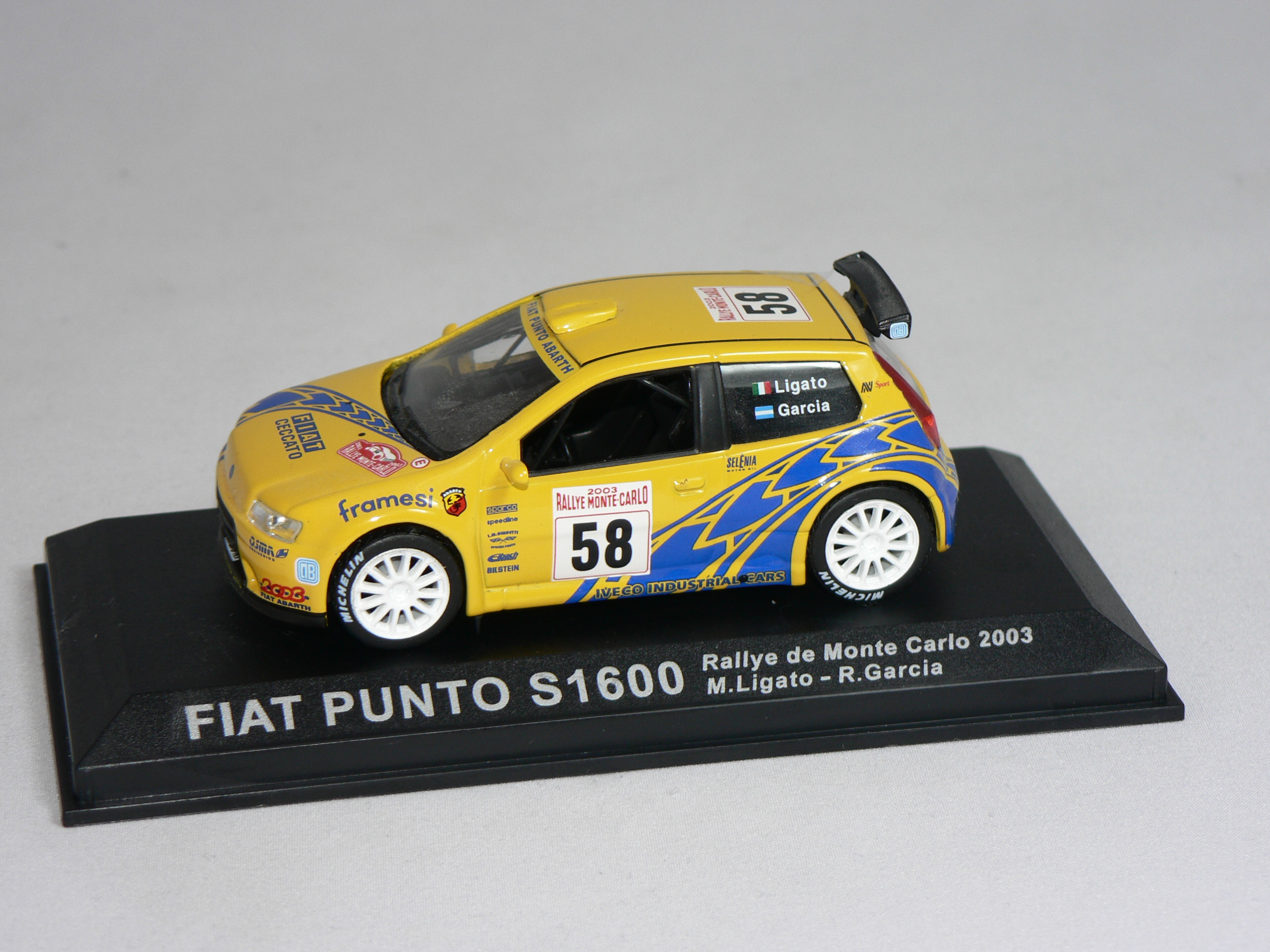 Fiat Punto S 1600  #58   2003  1:43   Champion Rally Cars - 3