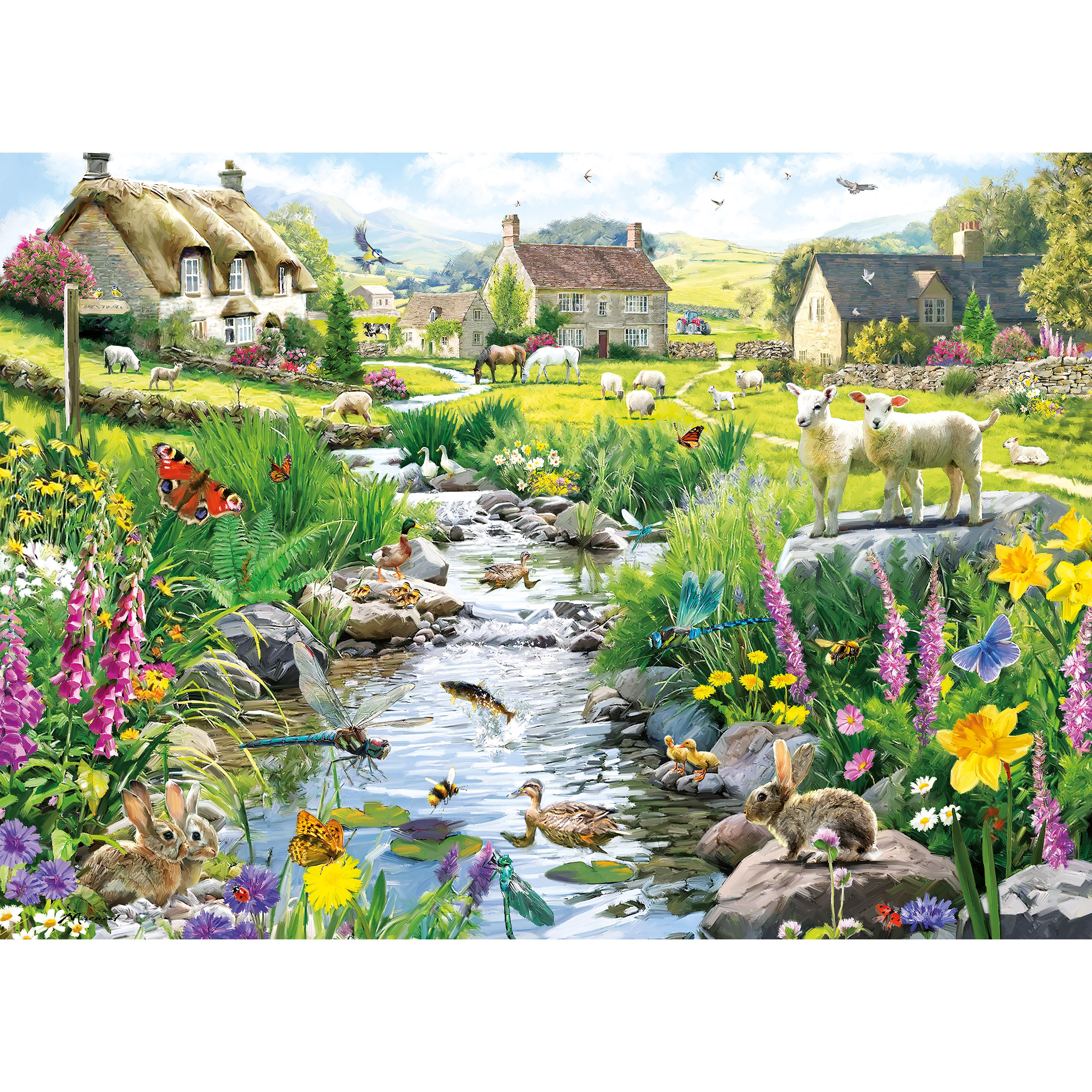 Babbling Brook, 1000pcs Jigsaw - 2