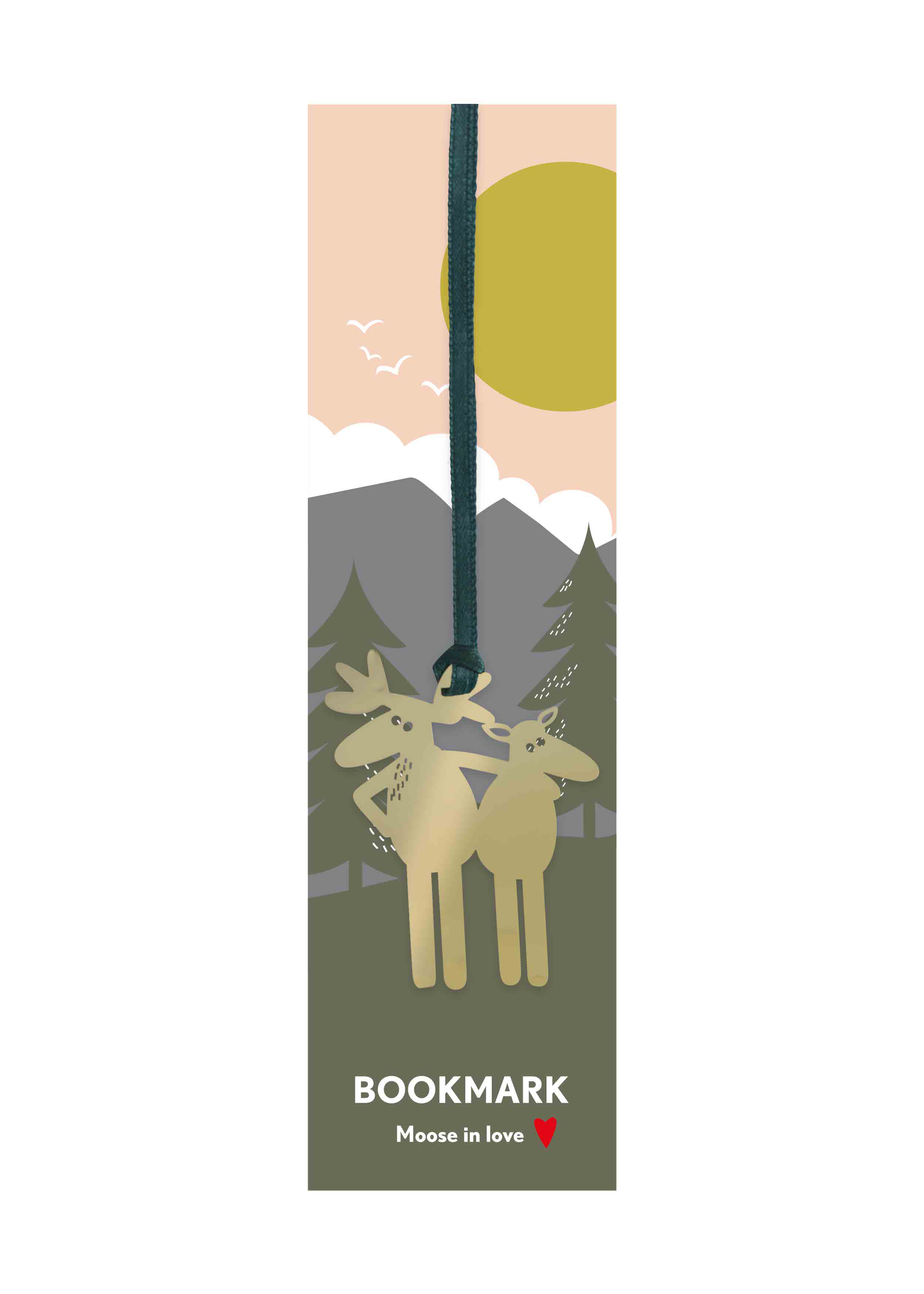 BOKMÄRKE MOOSE IN LOVE