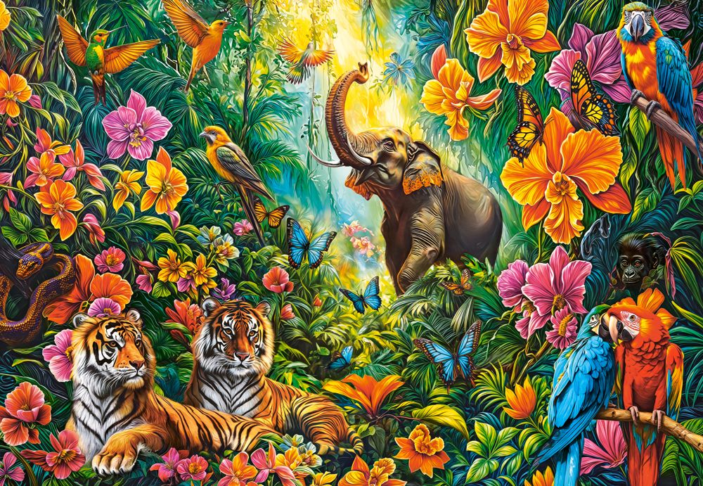 Blooming Jungle, puslespil med 1000 brikker (C-105427)