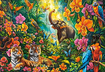 Blooming Jungle, puslespil med 1000 brikker (C-105427)