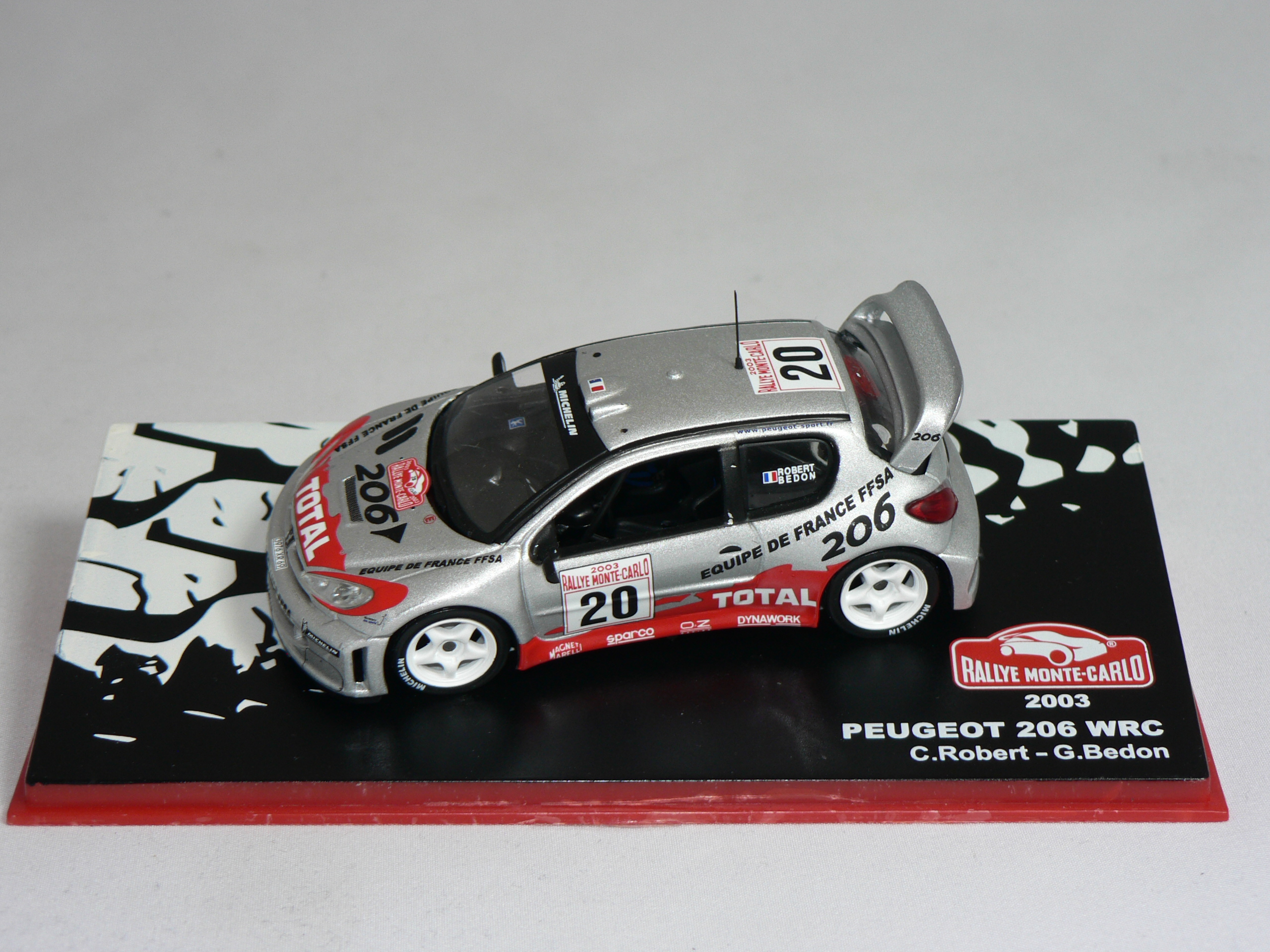 Peugeot 206  #20   2003     1:43  Champion Rally Cars  - 3
