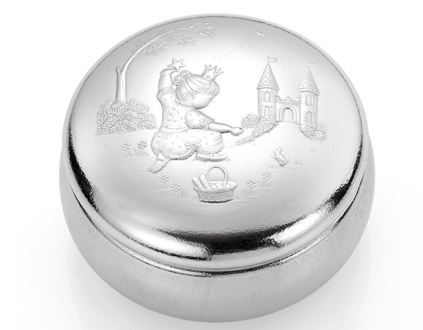 Jewelry box in pewter Princess