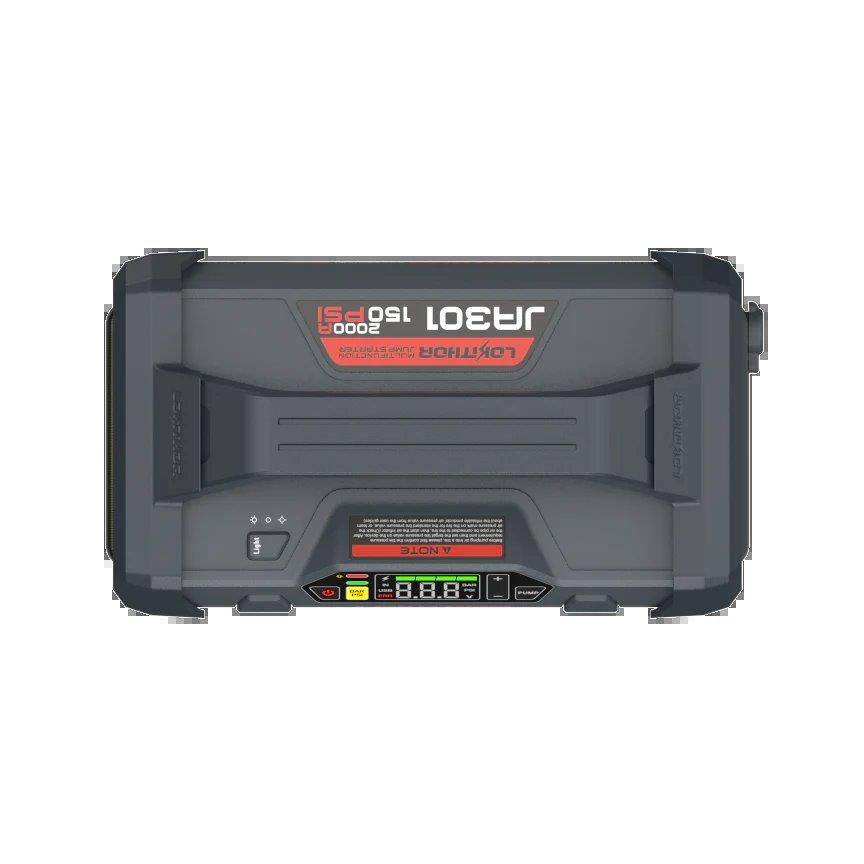 Lokithor JA301 2000A 12V Lithium Jump Starter with 150PSI Air inflator - 6