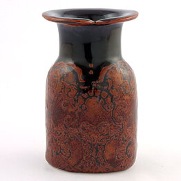 Stig Lindberg (Combin 1970s) Bottle Child with Tenmoku Glaze 12 cm (Missing stopper)