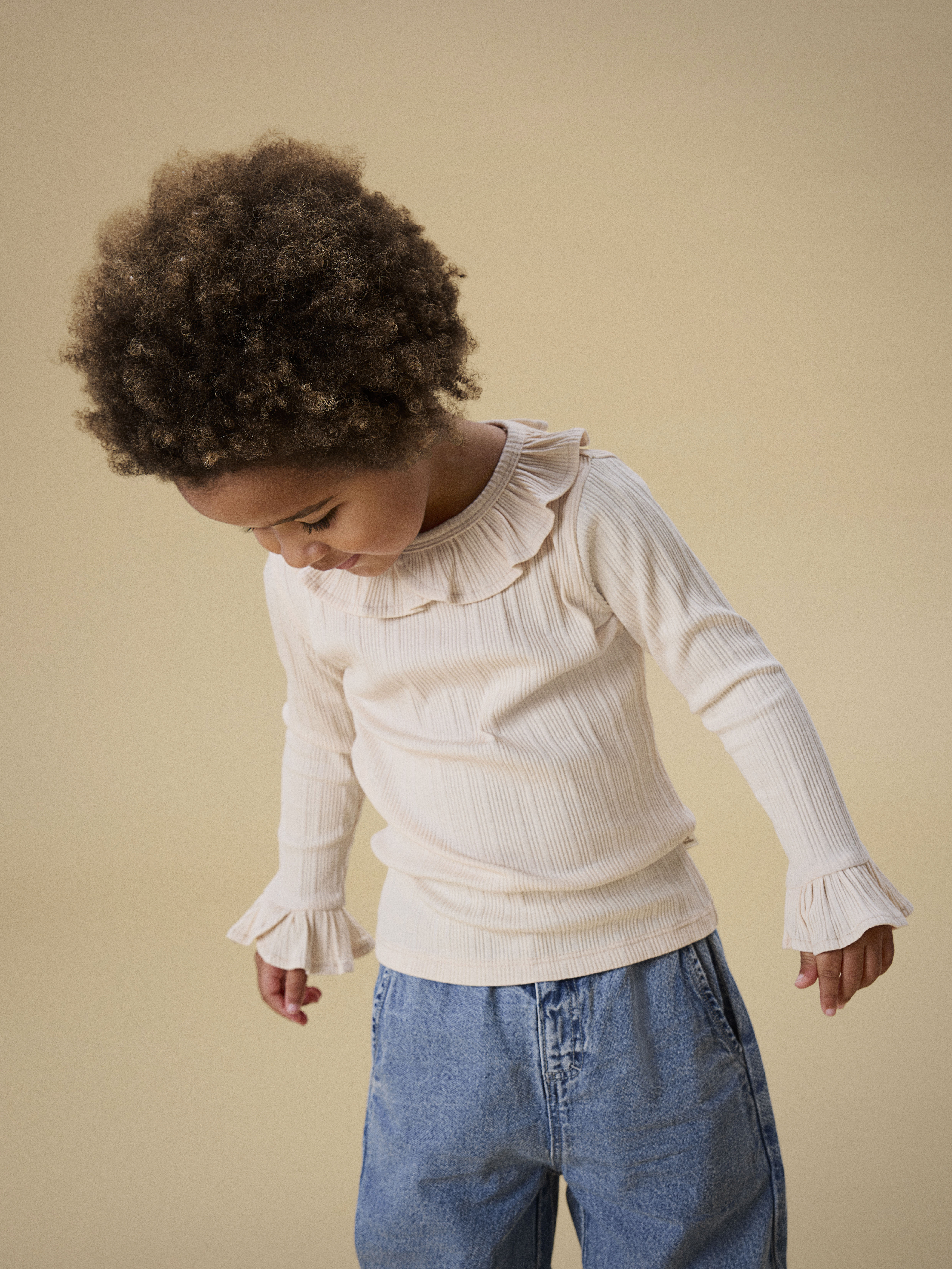 NMFTANSY LS SLIM TOP LIL Novelle Peach - 5