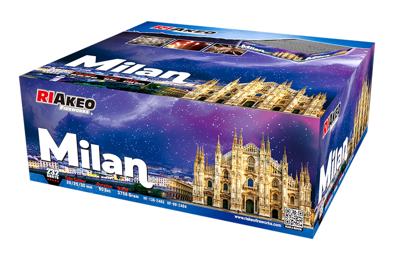 Nyårsfyrverkeri Milan 