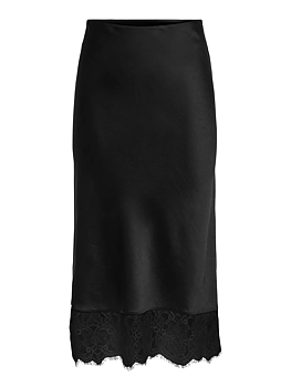 JDYELLY MW LACE SKIRT WVN Black