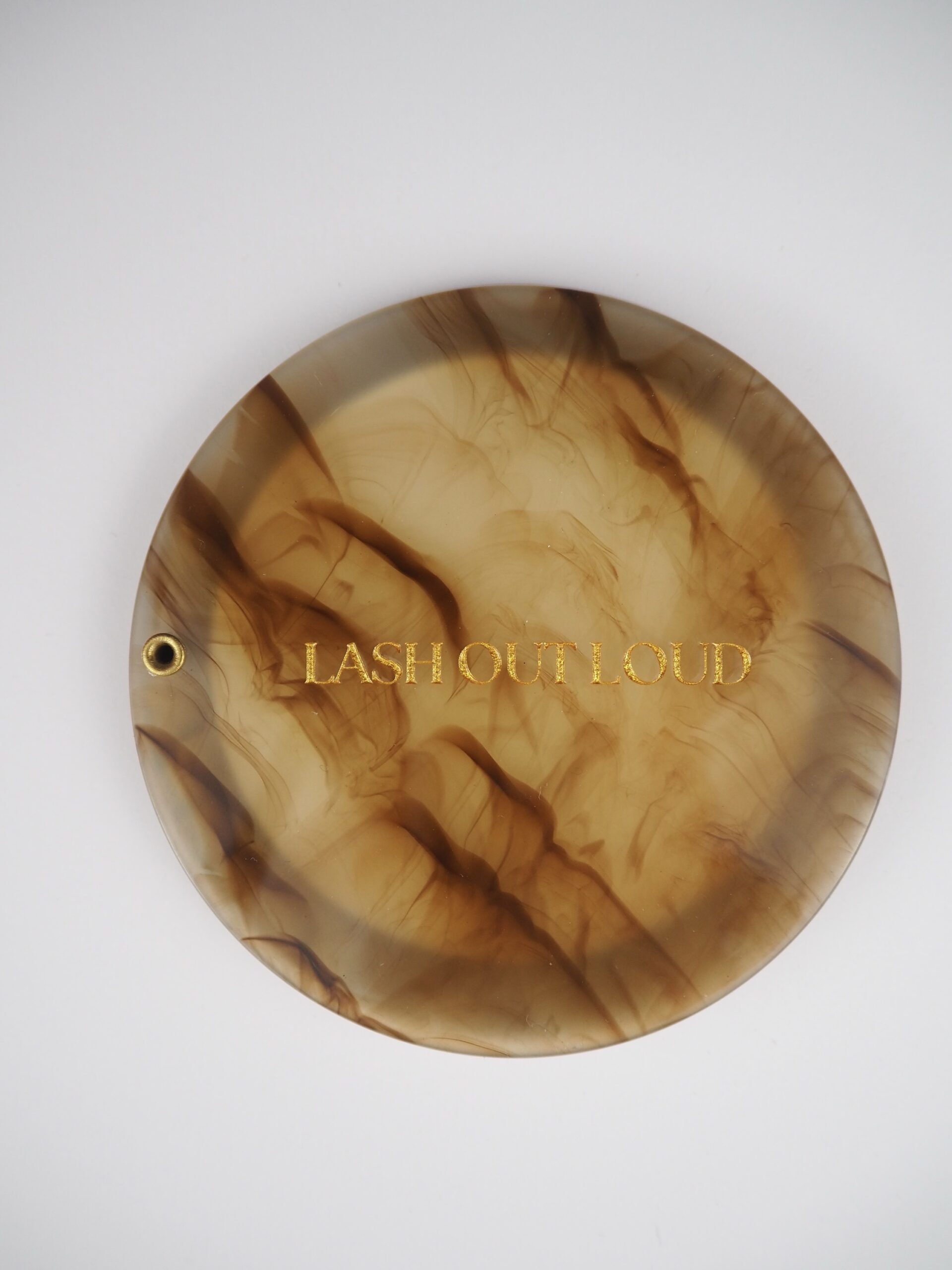 Pocket mirror "Lash out loud"