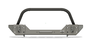 Falken Fabrication - Stubby End Caps - Mod Front Bumper - Jeep JK & JKU