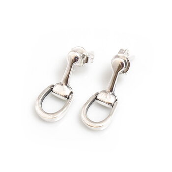 Earrings HiHo Snaffle Bits Sterling Silver