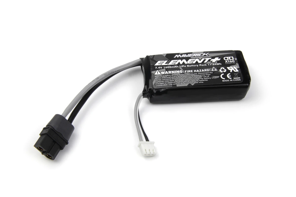 7.4V 1600mAh LiPo with XT-60 connector